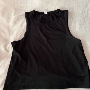 Athleta black work out top Med